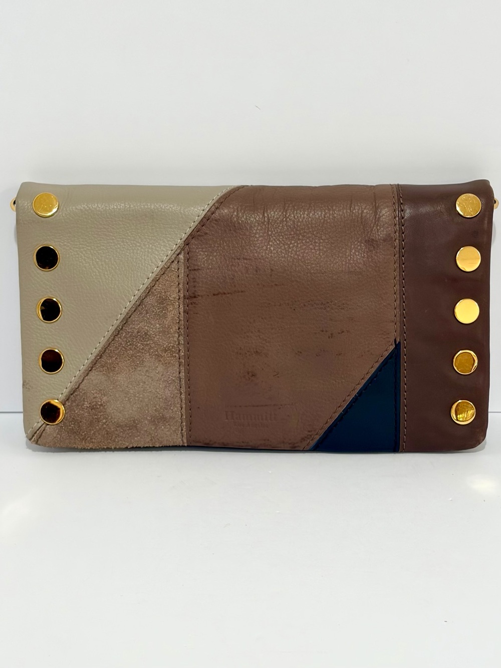 Hammitt Ryan/Stadium Like Crossbody/Wallet With Gold Hardware